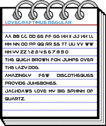 Lovecraftimus Font