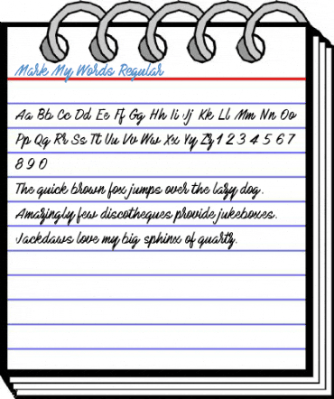Mark My Words Font