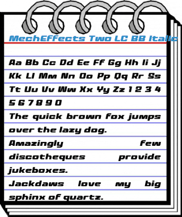 MechEffects Two LC BB Font