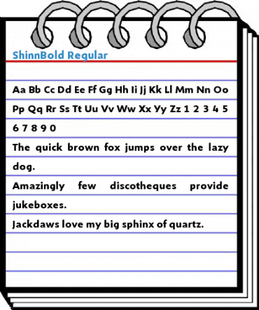 ShinnBold Regular Font
