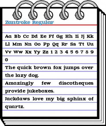 Zantroke Regular Font