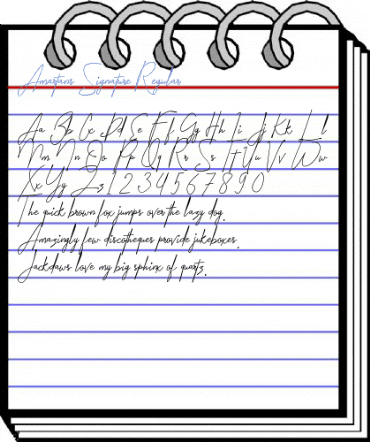 Amartans Signature Regular Font