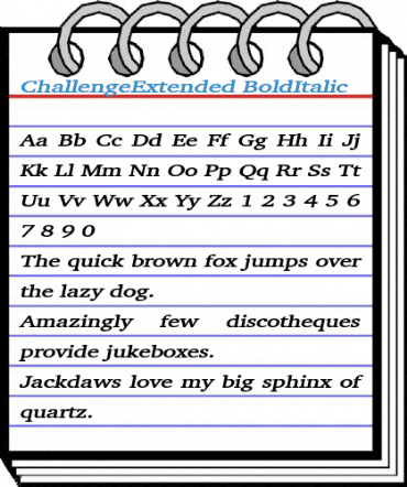 ChallengeExtended Font