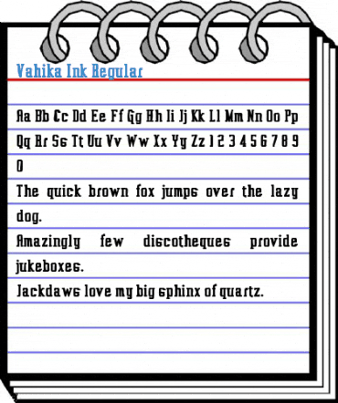 Vahika Ink Font