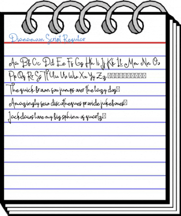 Dianamoon Script Regular Font
