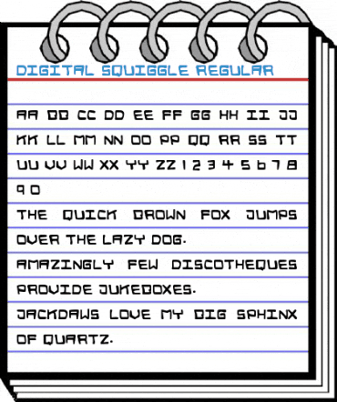 Digital Squiggle Regular Font