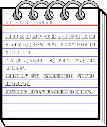 Furiosa 3D Regular Font