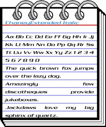ChaneyExtended Font