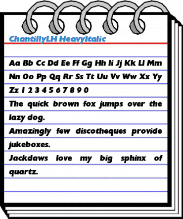 ChantillyLH Font