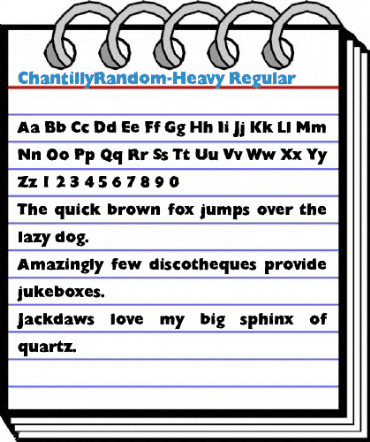 ChantillyRandom-Heavy Font