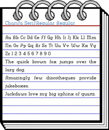Charifa SerifRegular Font