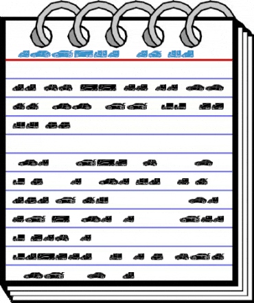 Vehicles Regular Font