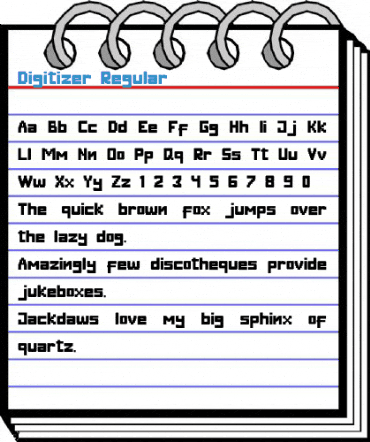 Digitizer Regular Font