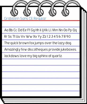 Grabstein Sans CE Regular Font