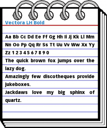 Vectora LH Font