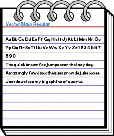 VectorBlack Regular Font