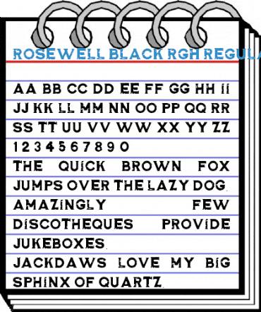Rosewell Black RGH Font
