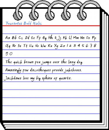 Yournotes Font