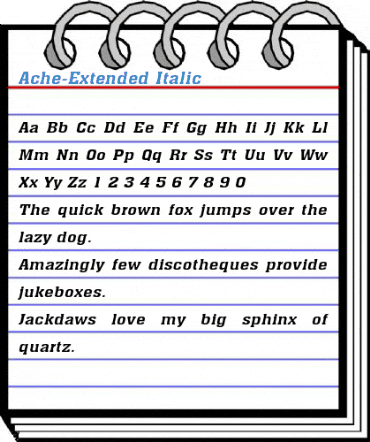 Ache-Extended Font