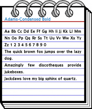 Adams-Condensed Font