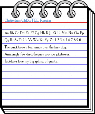 CheltenhamOldStyTEE Font