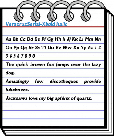 VeracruzSerial-Xbold Font