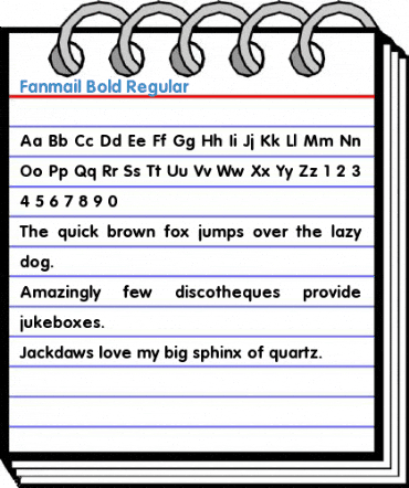 Fanmail Bold Regular Font