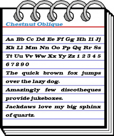 Chestnut Font