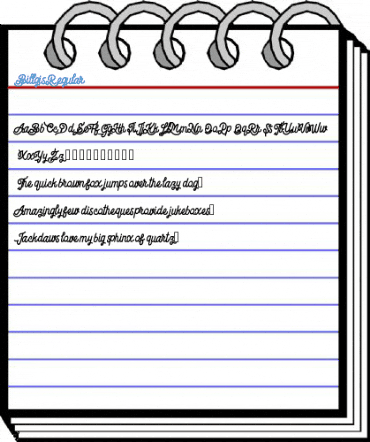 Billgis Regular Font