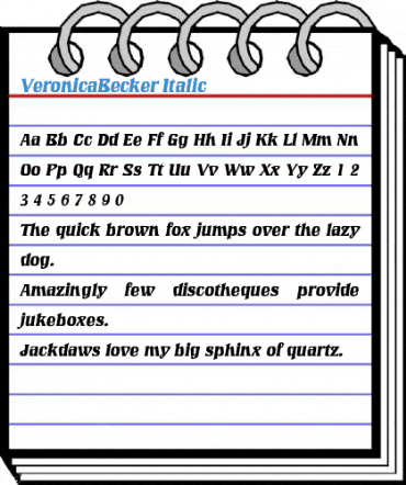 VeronicaBecker Font