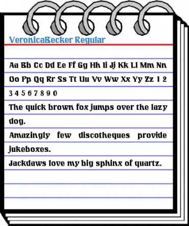 VeronicaBecker Regular Font