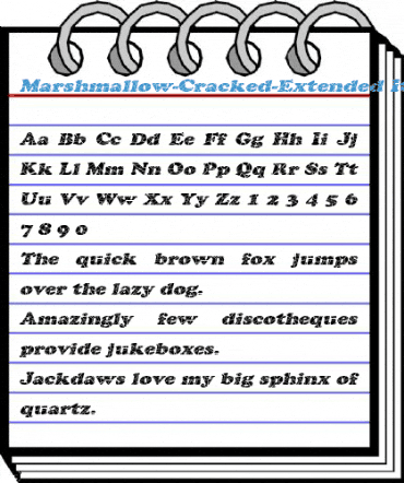 Marshmallow-Cracked-Extended Font