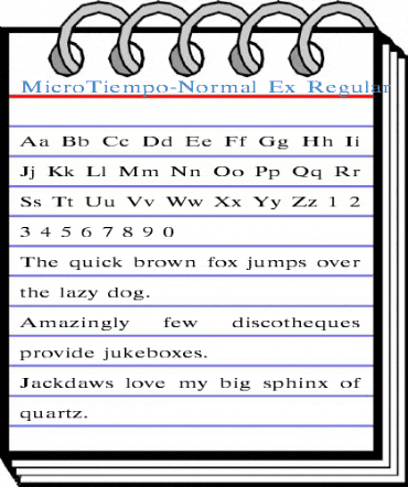 MicroTiempo-Normal Ex Font