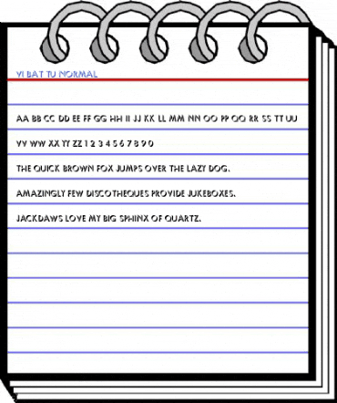 VI Bat Tu Normal Font
