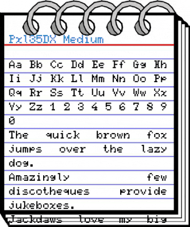 Pxl35DX Font