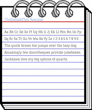 ChollaSlabThin Font