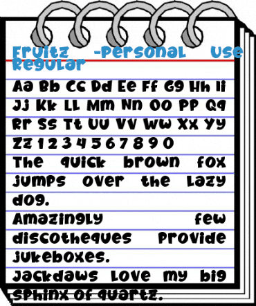 Fruitz -Personal Use Only- Regular Font