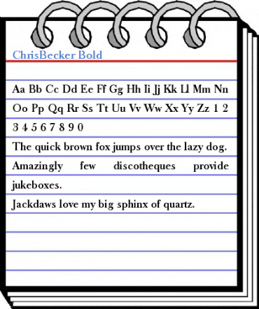 ChrisBecker Font