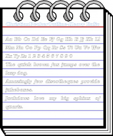 ChristianBeckerOutline-Heavy Italic Font
