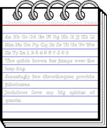 ChristianBeckerOutline-Heavy Font