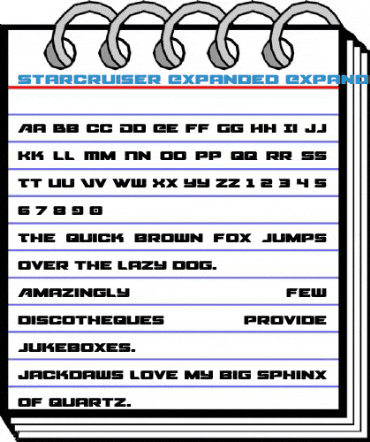 Starcruiser Expanded Expanded Font