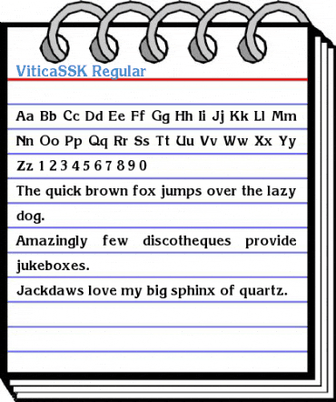 ViticaSSK Font