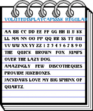 VoluteDisplayCapsSSK Regular Font