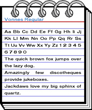 Vonnes Regular Font