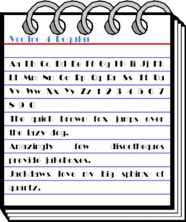 Voodoo 4 Regular Font