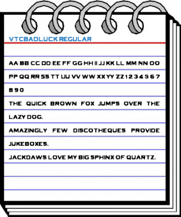 VTCBadLuck Font