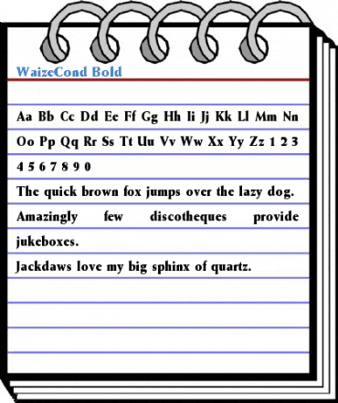 WaizeCond Font