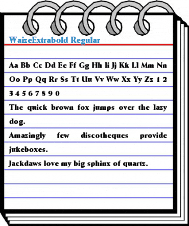 WaizeExtrabold Regular Font