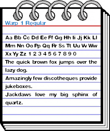 Warp 1 Regular Font