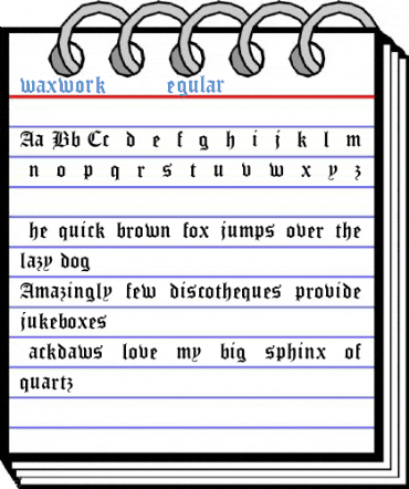 waxwork DEMO Regular Font